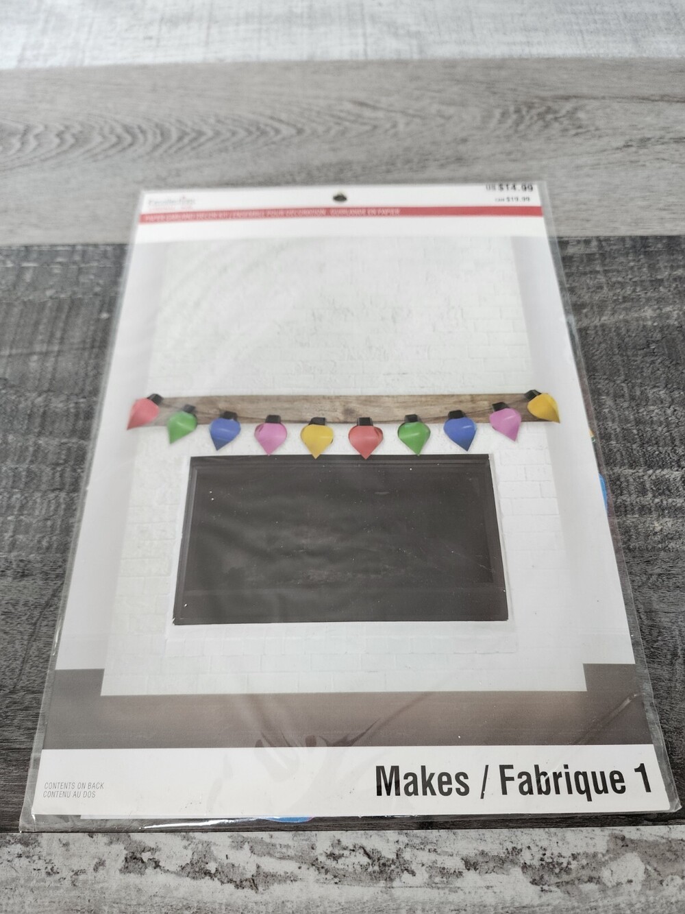 Holiday Paper Garland Kit DIY Christmas Holiday Decor - Recollections - Sealed